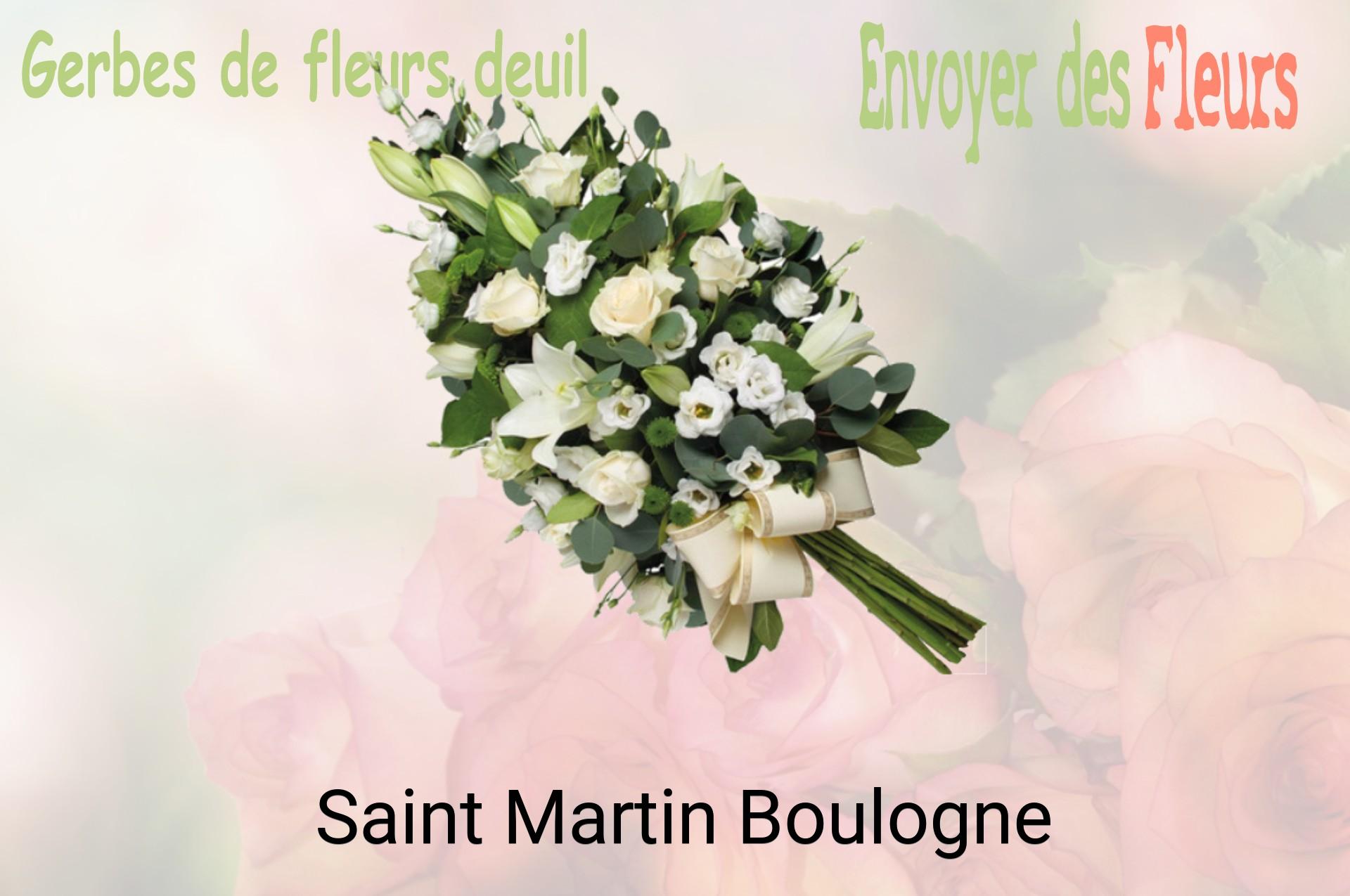 Gerbe de fleurs de deuil livrée à Saint-Martin-Boulogne